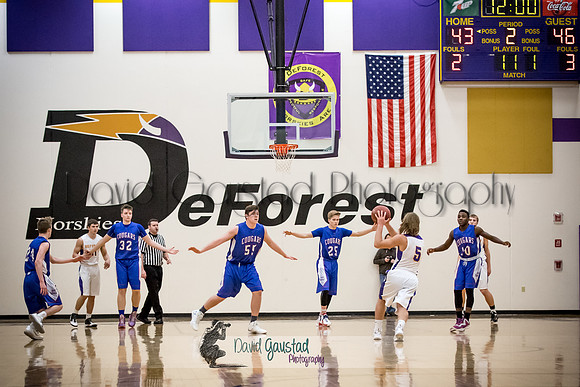 DeForest Boys Basketball vs Janesville Craig February 2016