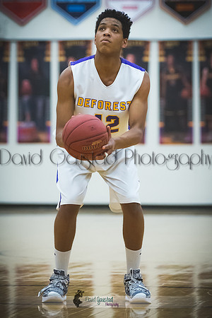Andrew Stouffer-Lerch DeForest Boys Basketball vs Janesville Craig February 2016