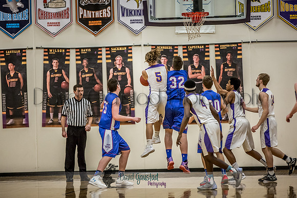 DeForest Boys Basketball vs Janesville Craig February 2016