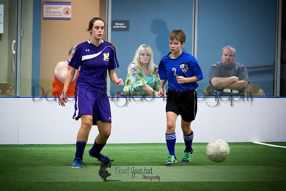 DeForest Norskies and Monona Grove indoor soccer