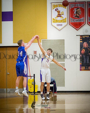 Abraham Schroedl DeForest Boys Basketball vs Janesville Craig February 2016