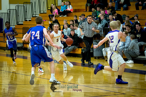 Jadon Sackman DeForest Boys Basketball vs Janesville Craig February 2016