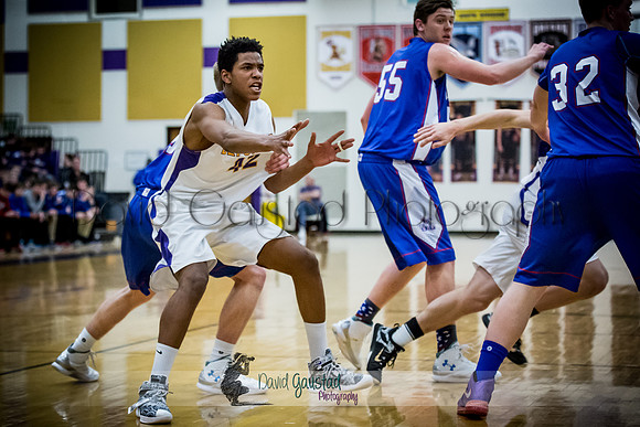 Andrew Stouffer-Lerch DeForest Boys Basketball vs Janesville Craig February 2016