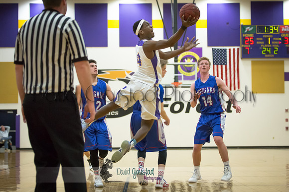 Corian Davis DeForest Boys Basketball vs Janesville Craig February 2016