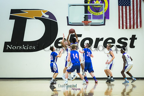DeForest Boys Basketball vs Janesville Craig February 2016