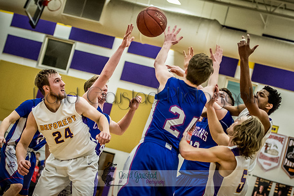 Jake Capstran DeForest Boys Basketball vs Janesville Craig February 2016