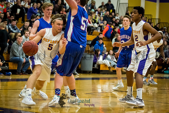 Jadon Sackman DeForest Boys Basketball vs Janesville Craig February 2016