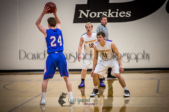 Abraham Schroedl DeForest Boys Basketball vs Janesville Craig February 2016