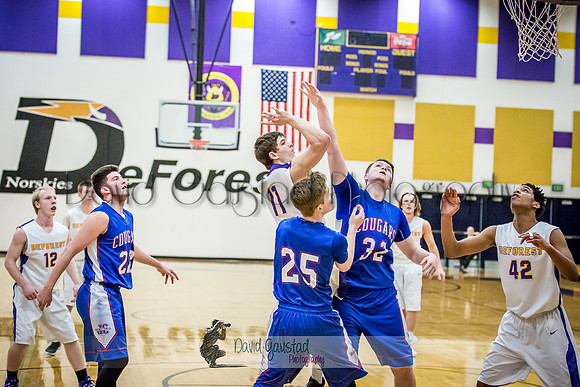 Abraham Schroedl DeForest Boys Basketball vs Janesville Craig February 2016