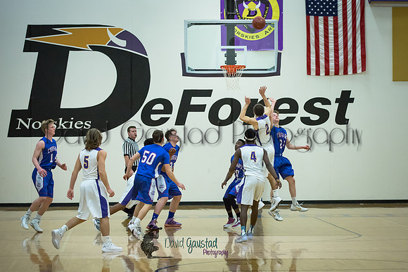 DeForest Boys Basketball vs Janesville Craig February 2016