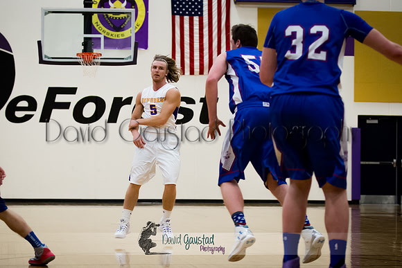 Jadon Sackman DeForest Boys Basketball vs Janesville Craig February 2016