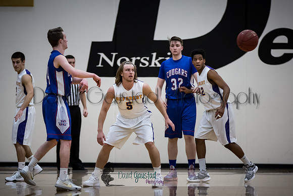 Jadon Sackman DeForest Boys Basketball vs Janesville Craig February 2016