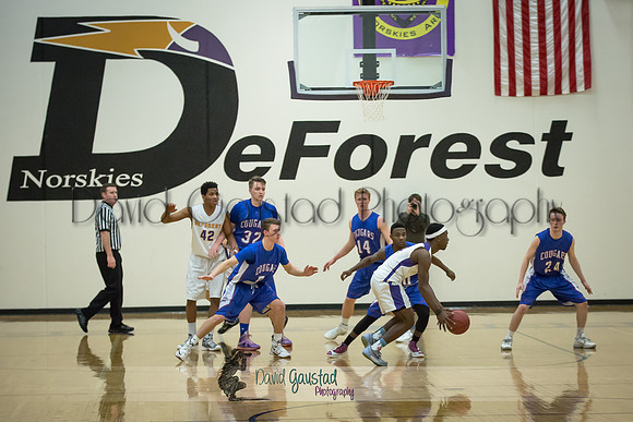 DeForest Boys Basketball vs Janesville Craig February 2016