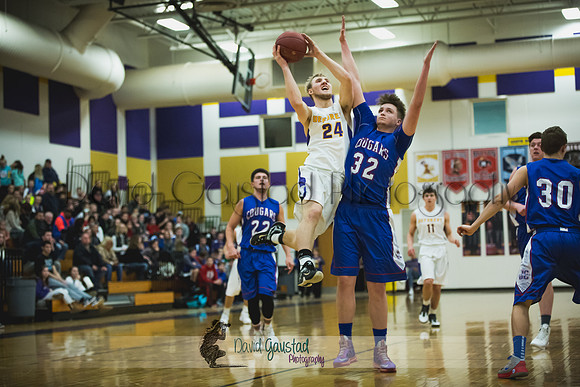 Jake Capstran DeForest Boys Basketball vs Janesville Craig February 2016