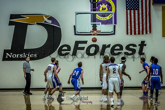 DeForest Boys Basketball vs Janesville Craig February 2016