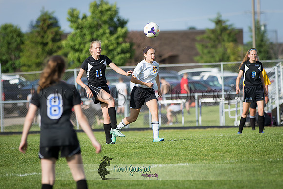 DeForest Girls JV Soccer vs Lodi on May 24th 2016