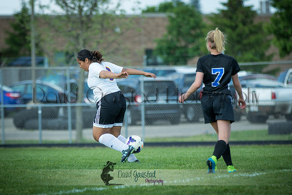 DeForest Girls JV Soccer vs Lodi on May 24th 2016
