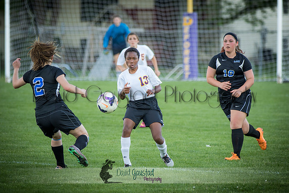 DeForest Girls JV Soccer vs Lodi on May 24th 2016