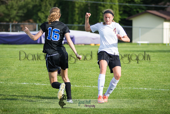 DeForest Girls JV Soccer vs Lodi on May 24th 2016