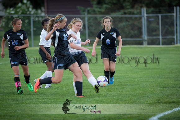 DeForest Girls JV Soccer vs Lodi on May 24th 2016