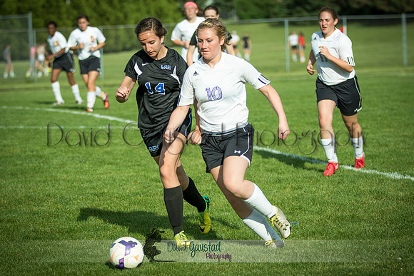 DeForest Girls JV Soccer vs Lodi on May 24th 2016