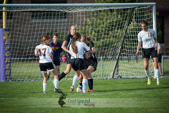 DeForest Girls JV Soccer vs Lodi on May 24th 2016