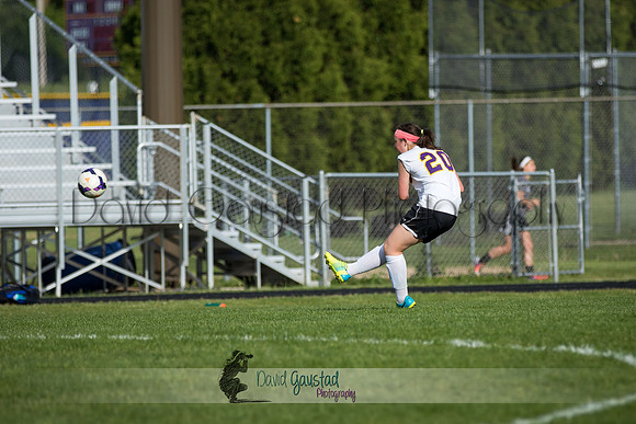 DeForest Girls JV Soccer vs Lodi on May 24th 2016