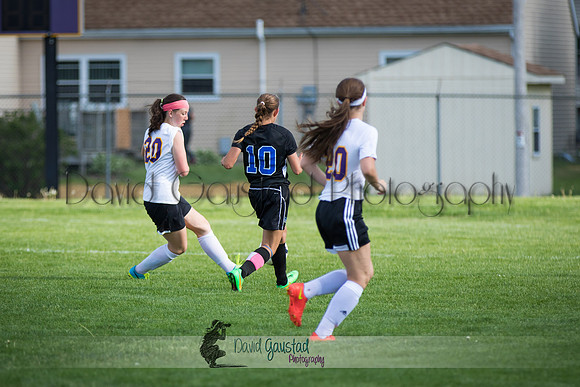 DeForest Girls JV Soccer vs Lodi on May 24th 2016
