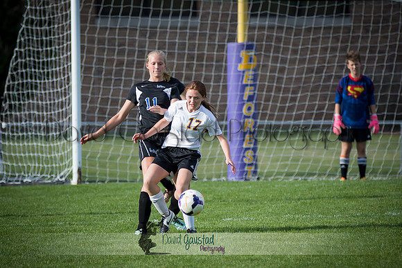 DeForest Girls JV Soccer vs Lodi on May 24th 2016