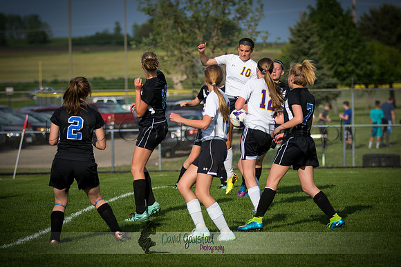 DeForest Girls JV Soccer vs Lodi on May 24th 2016