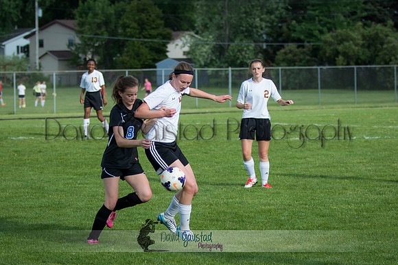 DeForest Girls JV Soccer vs Lodi on May 24th 2016