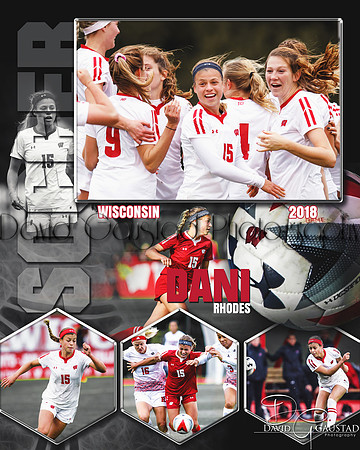 University of Wisconsin Badgers Women's Soccer Team Dani Rhodes