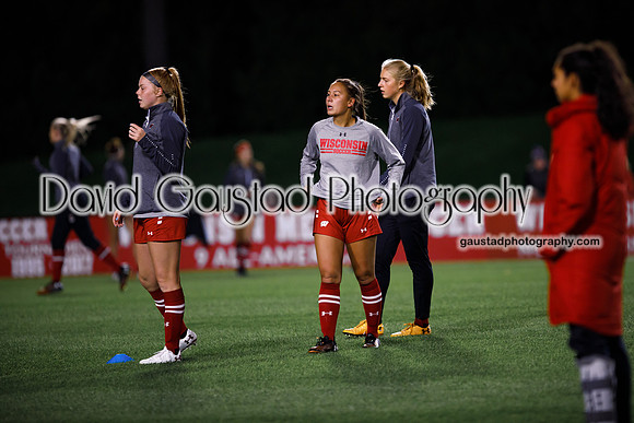 Wisconsin Badgers Women's soccer team vs. Michigan on October 3rd 2019 at the McClimon Soccer Complex in Madison.
