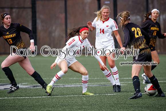 University of Wisconsin Madison Women's Soccer team vs. The University of Milwaukee Women's Soccer team
