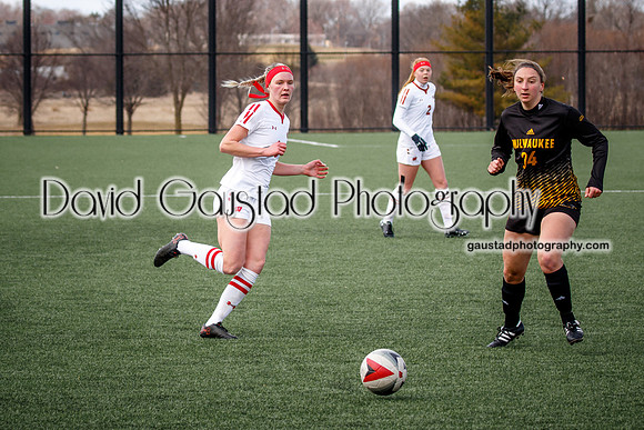 University of Wisconsin Madison Women's Soccer team vs. The University of Milwaukee Women's Soccer team