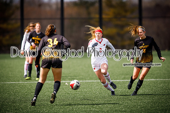 University of Wisconsin Madison Women's Soccer team vs. The University of Milwaukee Women's Soccer team