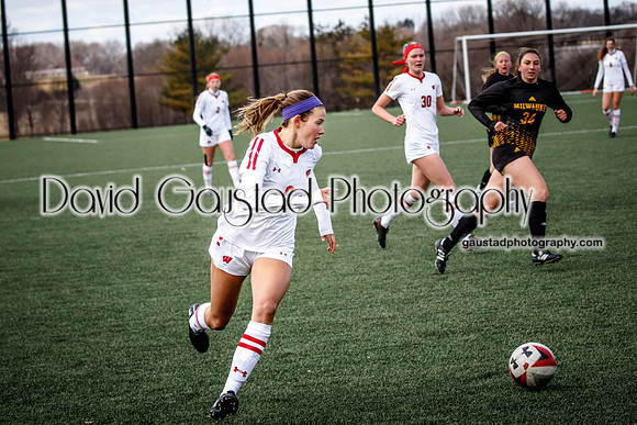 University of Wisconsin Madison Women's Soccer team vs. The University of Milwaukee Women's Soccer team