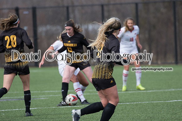 University of Wisconsin Madison Women's Soccer team vs. The University of Milwaukee Women's Soccer team