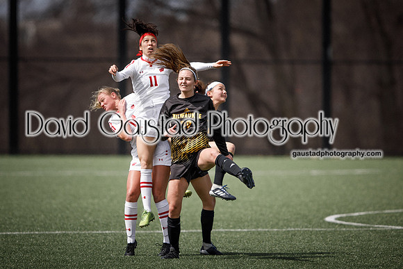 University of Wisconsin Madison Women's Soccer team vs. The University of Milwaukee Women's Soccer team