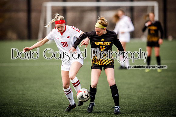 University of Wisconsin Madison Women's Soccer team vs. The University of Milwaukee Women's Soccer team