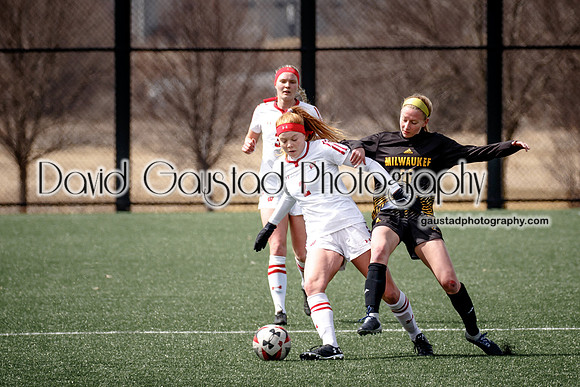 University of Wisconsin Madison Women's Soccer team vs. The University of Milwaukee Women's Soccer team