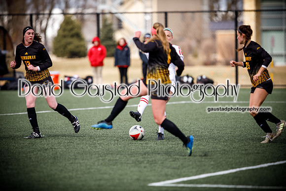 University of Wisconsin Madison Women's Soccer team vs. The University of Milwaukee Women's Soccer team
