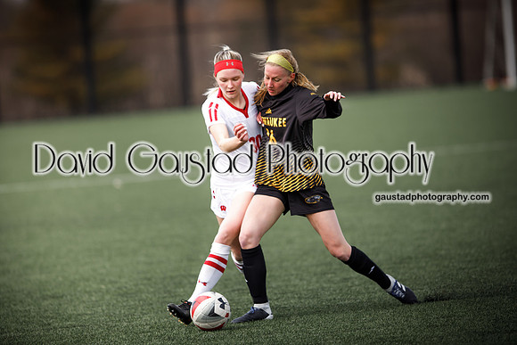 University of Wisconsin Madison Women's Soccer team vs. The University of Milwaukee Women's Soccer team