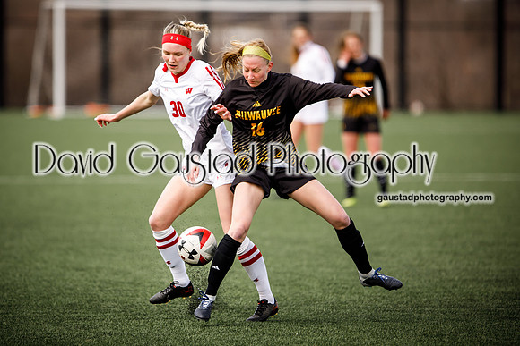 University of Wisconsin Madison Women's Soccer team vs. The University of Milwaukee Women's Soccer team