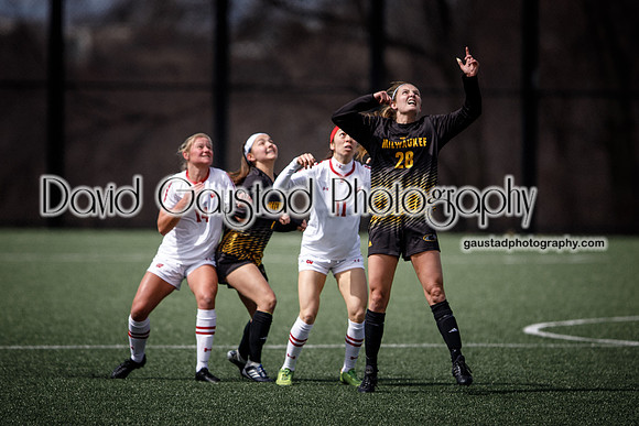 University of Wisconsin Madison Women's Soccer team vs. The University of Milwaukee Women's Soccer team