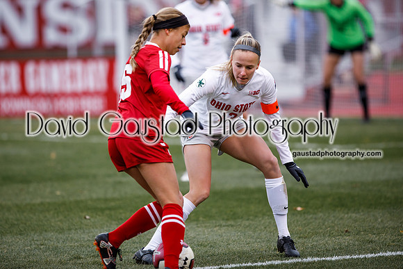 Dani Rhodes University of Wisconsin Badgers Women's Soccer vs. Ohio State