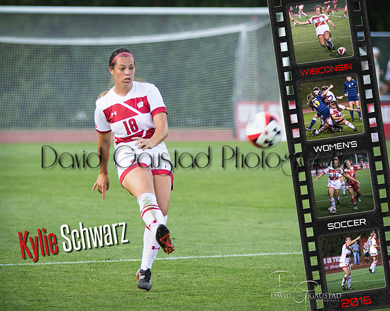 Kylie Schwarz No Texture Overlay Wisconsin Women's Soccer