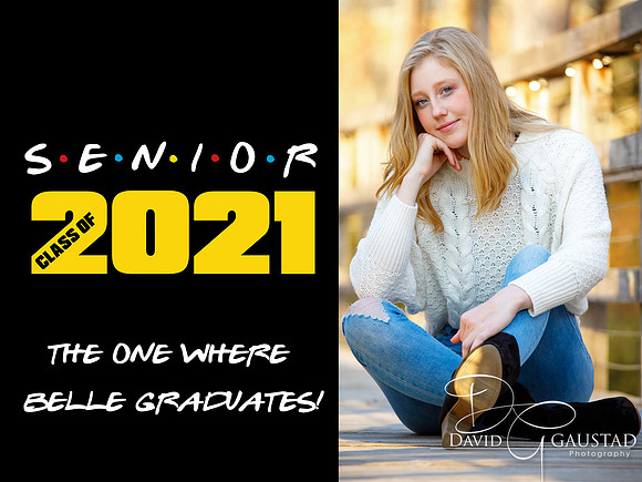 #13 Senior Friends Lawn Sign Photo Sign - $30