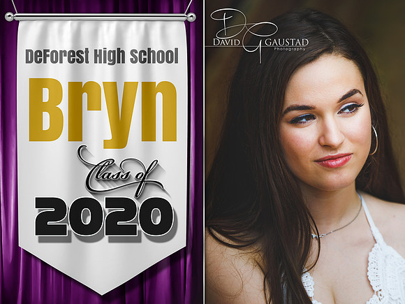 #11C Class of Banner Yard Sign with Picture Photo Sign - $30