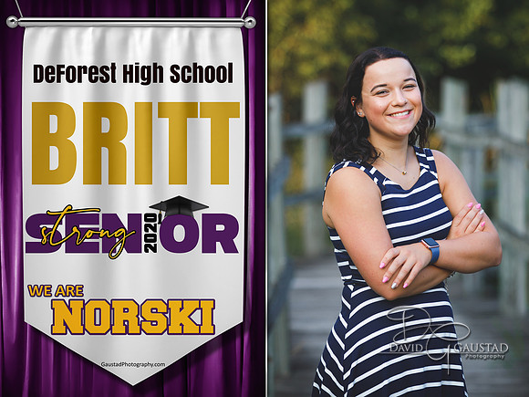 #11 We are Norski Banner Yard Sign with Picture Photo Sign - $30